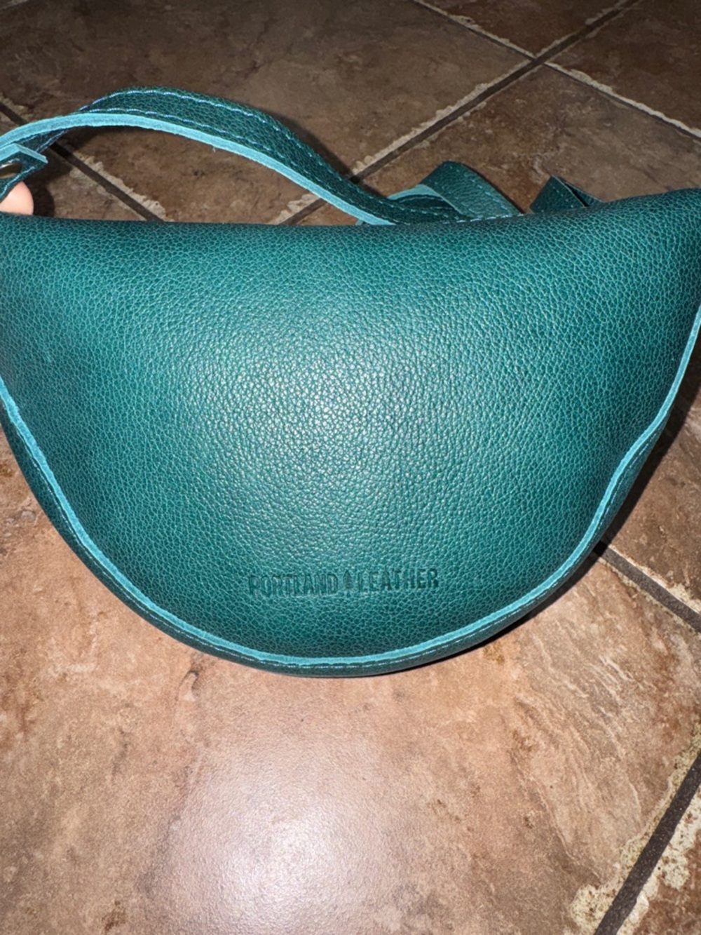 Portland Leather Goods Koala Sling Crossbody Small Seaglass Color Beautiful - Picture 5 of 13